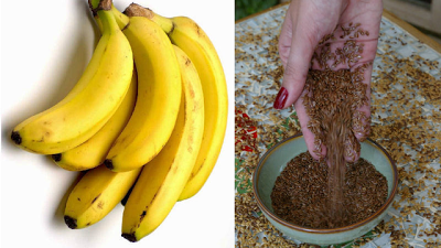 banana com linhaça